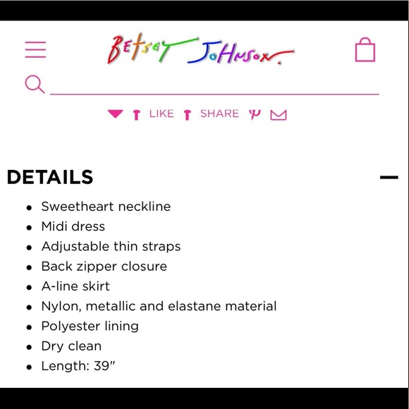 Betsey Johnson Heart Dress 🩷 - Picture 10 of 17